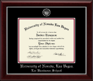 University of Nevada Las Vegas diploma frame - Silver Embossed Diploma Frame in Gallery Silver