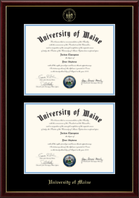 The University of Maine Orono diploma frame - Double Diploma Frame in Galleria