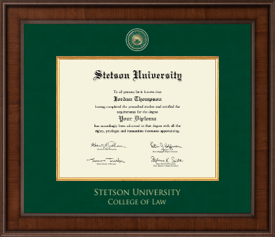 Stetson University diploma frame - Presidential Masterpiece Diploma Frame in Madison