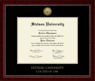 Stetson University diploma frame - Gold Engraved Medallion Diploma Frame in Sutton