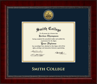 Smith College diploma frame - Gold Engraved Medallion Diploma Frame in Sutton