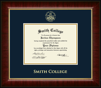 Smith College diploma frame - Gold Embossed Diploma Frame in Murano