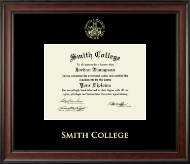 Smith College diploma frame - Gold Embossed Diploma Frame in Studio