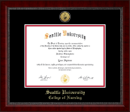 Seattle University diploma frame - Gold Engraved Medallion Diploma Frame in Sutton