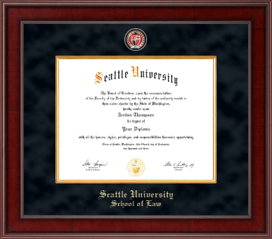 Seattle University diploma frame - Presidential Masterpiece Diploma Frame in Jefferson