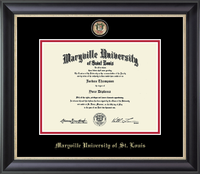 Maryville University of St. Louis diploma frame - Masterpiece Medallion Diploma Frame in Noir