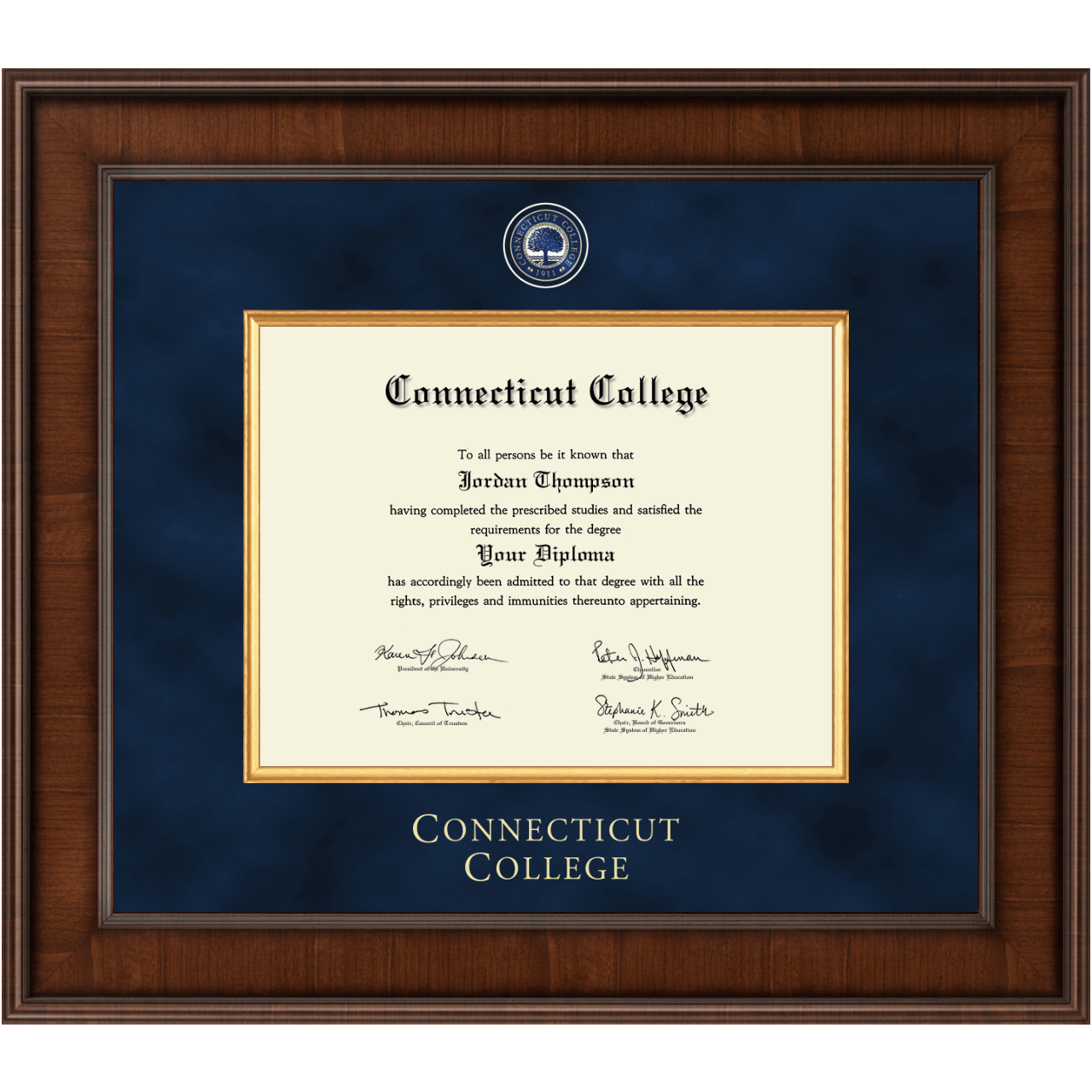 Connecticut College Diploma Frame Custom Frames Online Church Hill