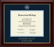 Connecticut College diploma frame - Masterpiece Medallion Diploma Frame in Gallery