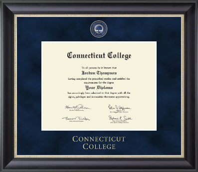 Connecticut College diploma frame - Regal Edition Diploma Frame in Noir