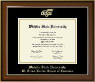Wichita State University Gold Embossed Diploma Frame in Westwood