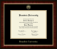 Brandeis University Gold Embossed Diploma Frame in Murano