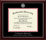 Northeastern University diploma frame - Masterpiece Medallion Diploma Frame in Gallery Silver