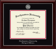Northeastern University diploma frame - Masterpiece Medallion Diploma Frame in Gallery Silver