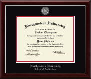 Northeastern University diploma frame - Masterpiece Medallion Diploma Frame in Gallery Silver