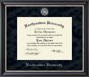 Northeastern University Regal Edition Diploma Frame in Noir