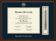Brandeis University Tassel Edition Diploma Frame in Delta