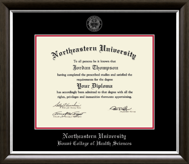 Northeastern University diploma frame - Silver Embossed Diploma Frame in Devonshire