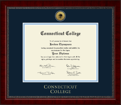 Connecticut College diploma frame - Gold Engraved Medallion Diploma Frame in Sutton