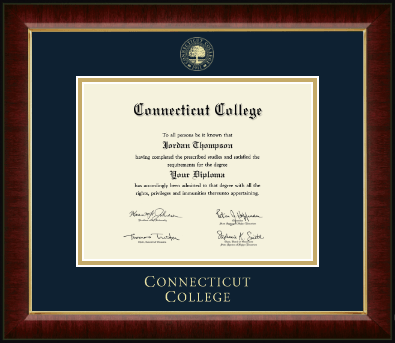 Connecticut College diploma frame - Gold Embossed Diploma Frame in Murano