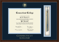 Connecticut College Tassel Edition Diploma Frame in Delta
