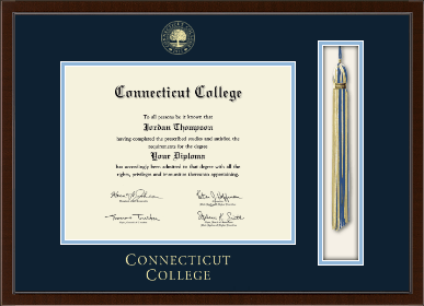 Connecticut College diploma frame - Tassel & Cord Diploma Frame in Delta