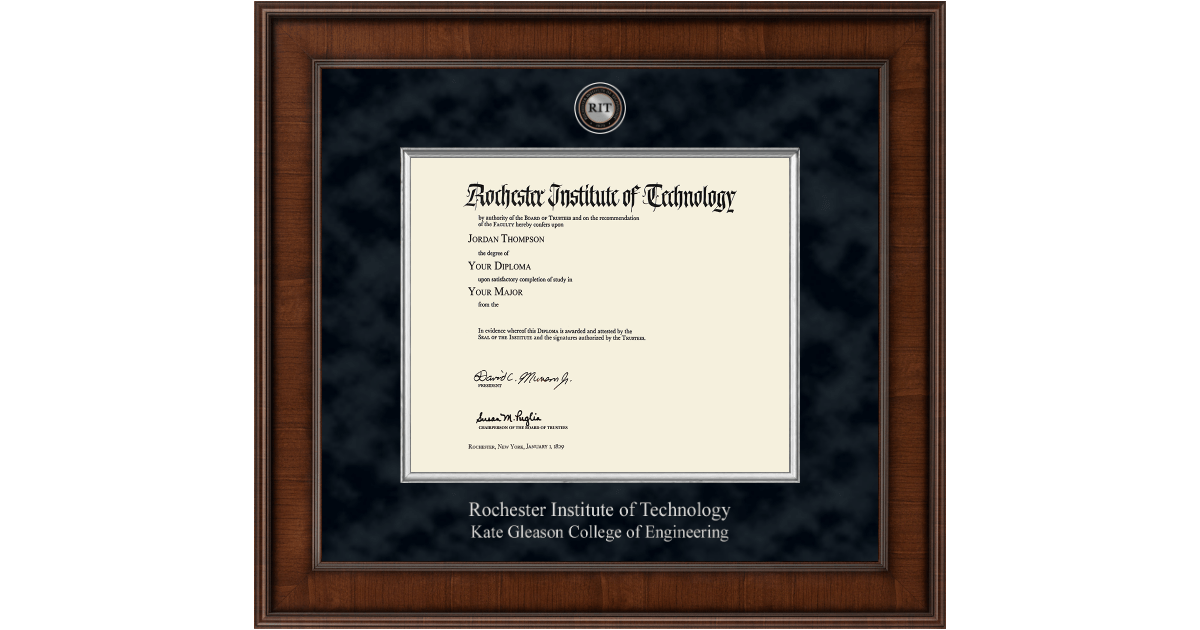 Presidential Masterpiece Diploma Frame in Madison Rochester Institute