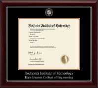Rochester Institute of Technology diploma frame - Masterpiece Medallion Diploma Frame in Gallery Silver
