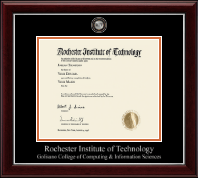 Rochester Institute of Technology diploma frame - Masterpiece Medallion Diploma Frame in Gallery Silver