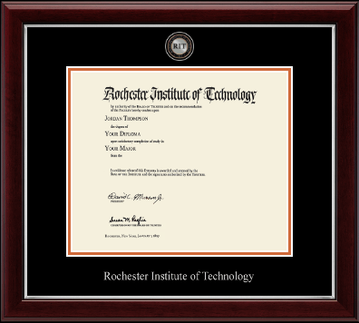Rochester Institute of Technology diploma frame - Masterpiece Medallion Diploma Frame in Gallery Silver