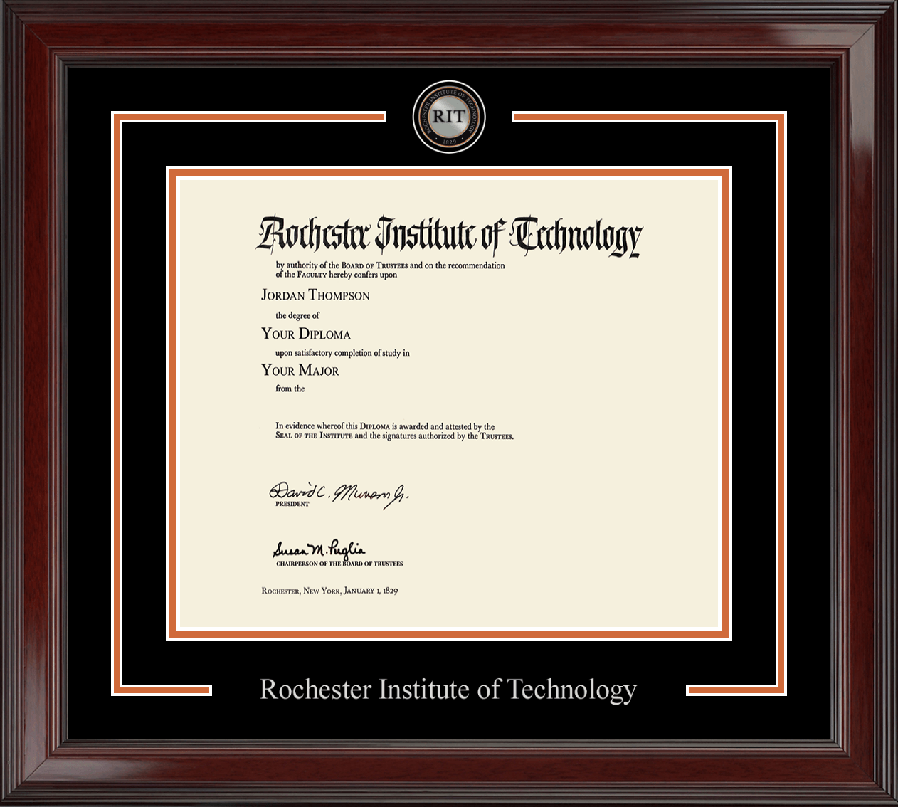 Rochester Institute of Technology Showcase Edition Diploma Frame in