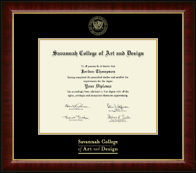 Savannah College of Art & Design diploma frame - Gold Embossed Diploma Frame in Murano