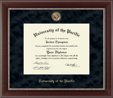 University of the Pacific diploma frame - Regal Edition Diploma Frame in Chateau