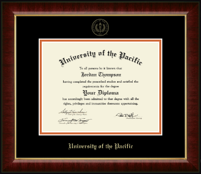 University of the Pacific diploma frame - Gold Embossed Diploma Frame in Murano