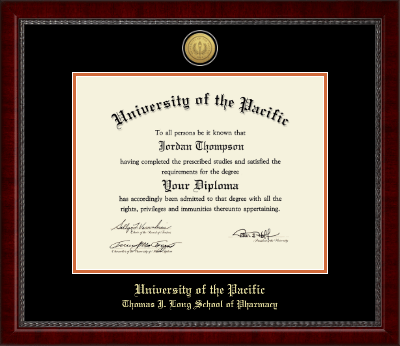 University of the Pacific diploma frame - Gold Engraved Medallion Diploma Frame in Sutton