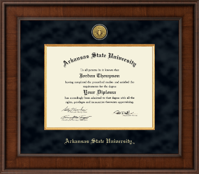 Arkansas State University at Jonesboro diploma frame - Presidential Gold Engraved Diploma Frame in Madison