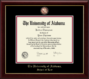 The University of Alabama Tuscaloosa diploma frame - Masterpiece Medallion Diploma Frame in Gallery