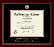 The University of Alabama Tuscaloosa diploma frame - Gold Engraved Medallion Diploma Frame in Sutton