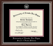 University of Nevada Las Vegas Silver Embossed Diploma Frame in Devonshire