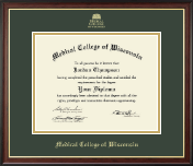 Medical College of Wisconsin diploma frame - Gold Embossed Diploma Frame in Studio Gold