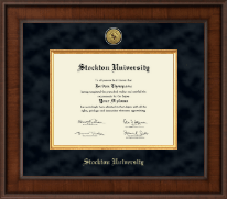 Stockton University Presidential Gold Engraved Diploma Frame in Madison