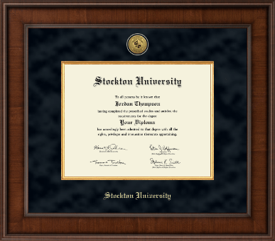 Stockton University diploma frame - Presidential Gold Engraved Diploma Frame in Madison