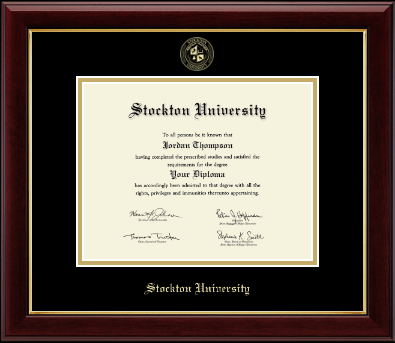 Stockton University diploma frame - Gold Embossed Diploma Frame in Gallery