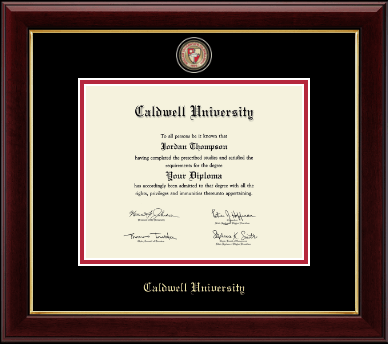 Caldwell University diploma frame - Masterpiece Medallion Diploma Frame in Gallery