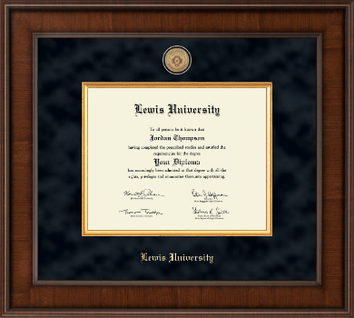 Lewis University diploma frame - Presidential Masterpiece Diploma Frame in Madison