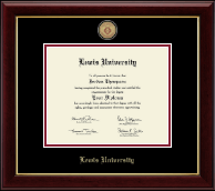 Lewis University Masterpiece Medallion Diploma Frame in Gallery