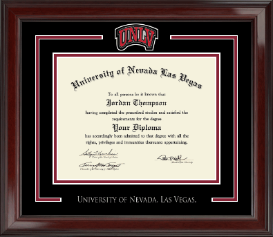 University of Nevada Las Vegas diploma frame - Spirit Medallion Diploma Frame in Encore