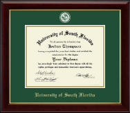 University of South Florida Health Sciences diploma frame - Masterpiece Medallion Diploma Frame in Gallery