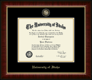 University of Idaho diploma frame - Masterpiece Medallion Diploma Frame in Murano