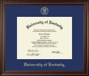 University of Kentucky diploma frame - Gold Embossed Diploma Frame in Studio