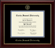 Clarks Summit University diploma frame - Gold Embossed Diploma Frame in Gallery